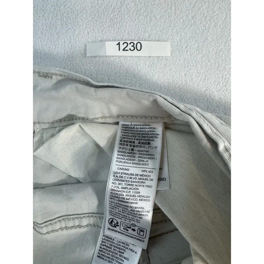 Levis 514 Straight Leg Jeans Men's 34x34 Medium Wash Beige Khaki Pants